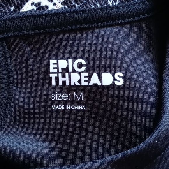 Epic Threads Butterfly-Print Scuba Dress Sz M - Picture 7 of 8